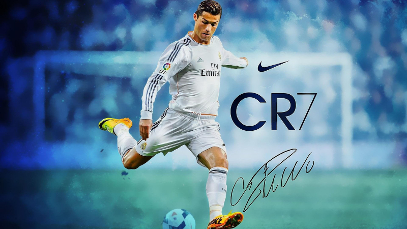 CR7 đơn giản được cắt từ tên và chiếc số áo 7 của Cristiano Ronaldo