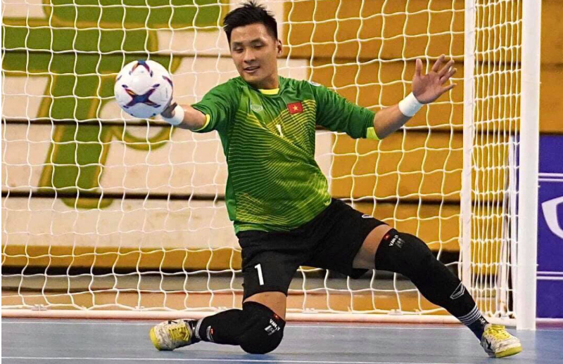 Thủ môn - Một trong các vị trí trong đội hình đóng đá 5 người Futsal